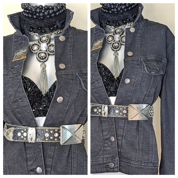 LEE Denim Relaxed Fit Button Down Cotton Blend & Spandex Jacket - Picture 15 of 15